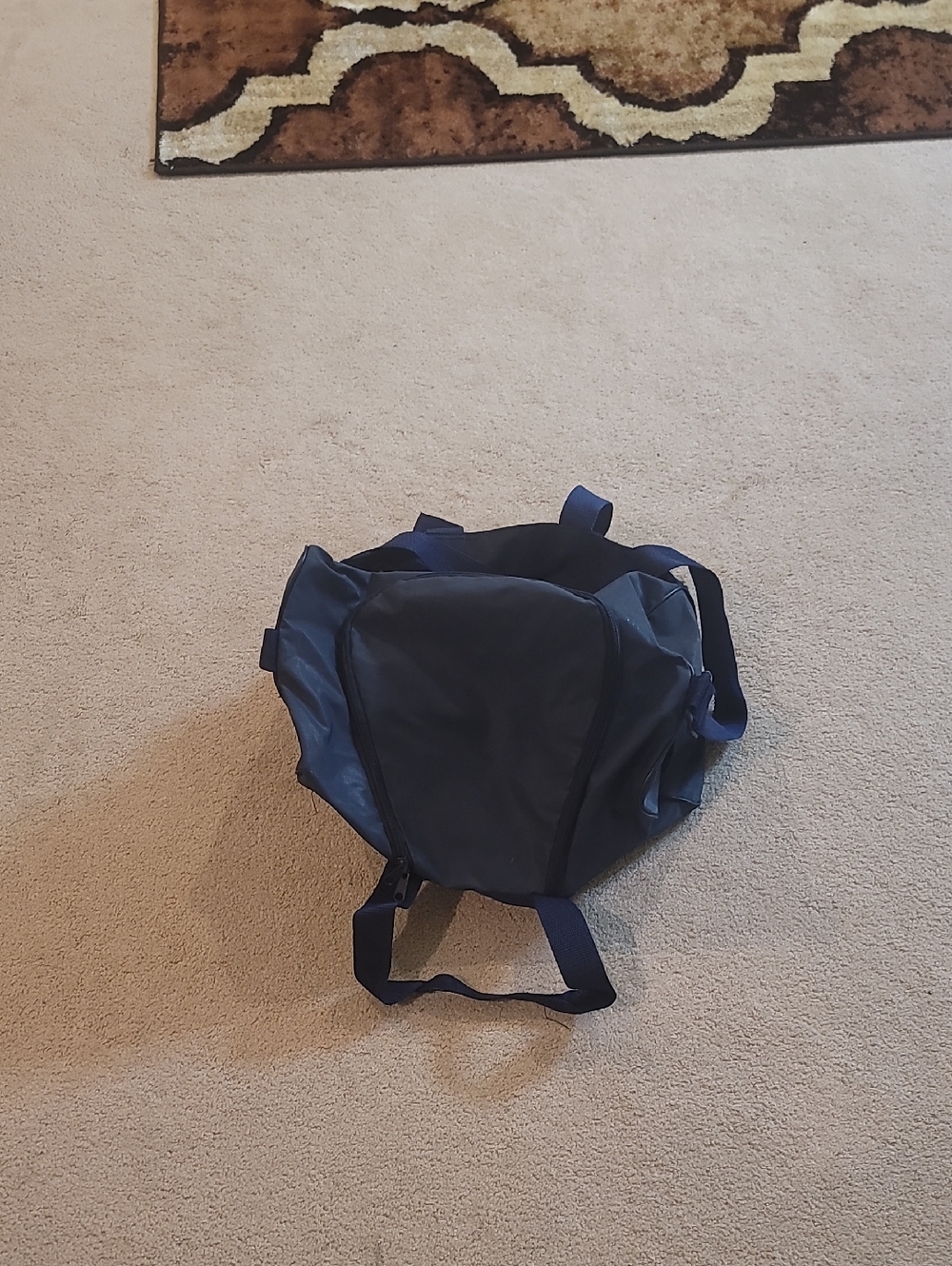 Men's Navy Blue Travel Duffel Bag